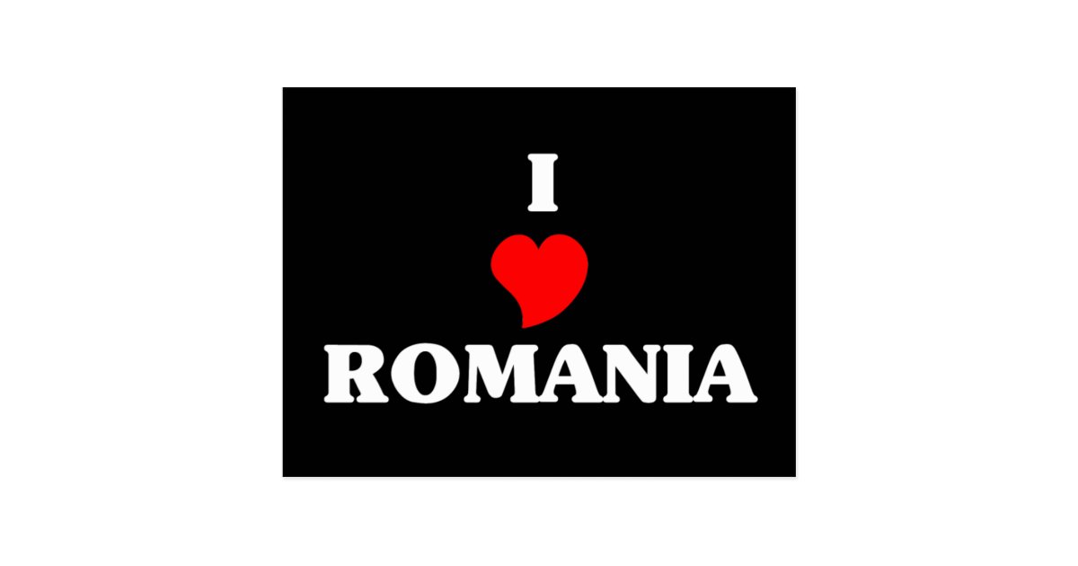 I Love Romania Postcard Zazzle