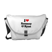 I LOVE ROMNEY AND RYAN.png Messenger Bag