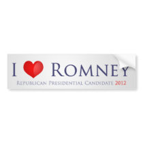 I love Romney Bumper Stickers