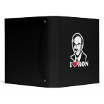 I LOVE RON 3 RING BINDER