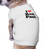 I Love Ron Paul pet clothing