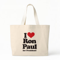 I Love Ron Paul for President bags