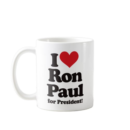 I Love Ron Paul for President mug