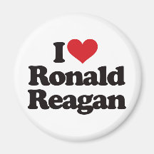 I Love Ronald Reagan Refrigerator Magnet