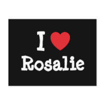 I love Rosalie heart T-Shirt postcards