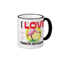 I Love Roseate Spoonbills Coffee Mug