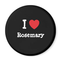 I love Rosemary heart T-Shirt magnets