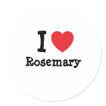 I love Rosemary heart T-Shirt stickers