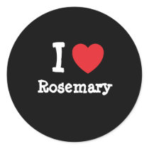 I love Rosemary heart T-Shirt stickers