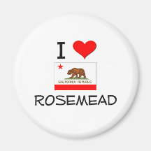 I Love ROSEMEAD California Fridge Magnets