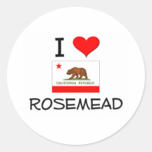 I Love ROSEMEAD California Stickers