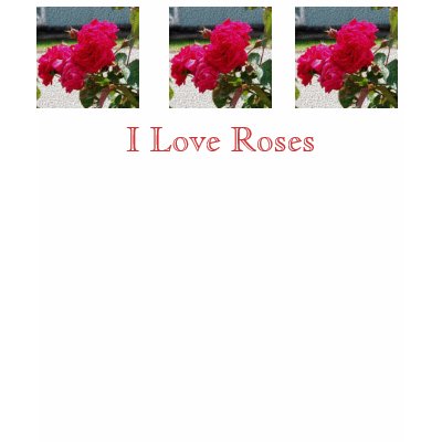 I Love Roses Shirt by GypsyOwl
