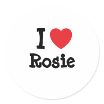 I love Rosie heart T-Shirt stickers by funnycustomtshirts I love Rosie heart T-Shirt stickers