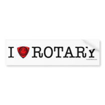 I love Rotary bumper stickers