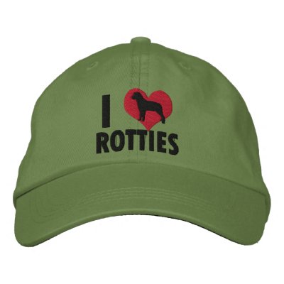 I Love Rotties Baseball Cap I Love Rotties Baseball Cap