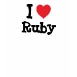 I love Ruby heart T-Shirt