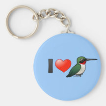 I Love Ruby-throats Keychain