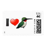 I Love Ruby-throats Postage Stamp