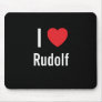 I love Rudolf Mouse Mats