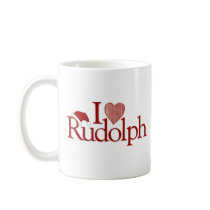 I Love Rudolph Coffee Mugs