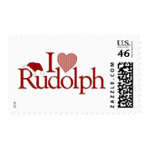 I Love Rudolph Postage