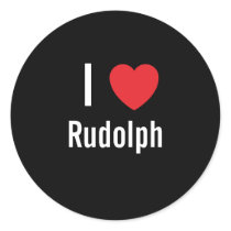 I love Rudolph stickers by funnycustomtshirts I love Rudolph stickers