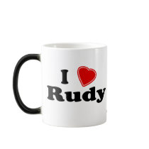 I Love Rudy mugs by Name_Gear I Love Rudy mugs