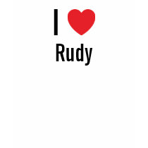 I love Rudy t-shirts by funnycustomtshirts I love Rudy t-shirts