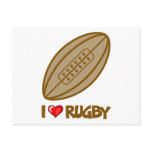 I Love Rugby Post Card