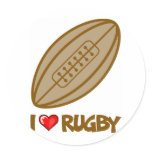I Love Rugby Sticker