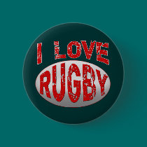 I Love Rugby Tshirts, Apparel and Products buttons