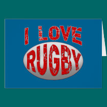 I Love Rugby Tshirts, Apparel and Products cards