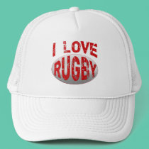 I Love Rugby Tshirts, Apparel and Products hats