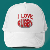 I Love Rugby Tshirts, Apparel and Products hats
