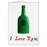 I love Rum Greeting Card