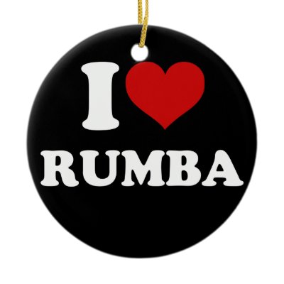 I Love Rumba ornaments