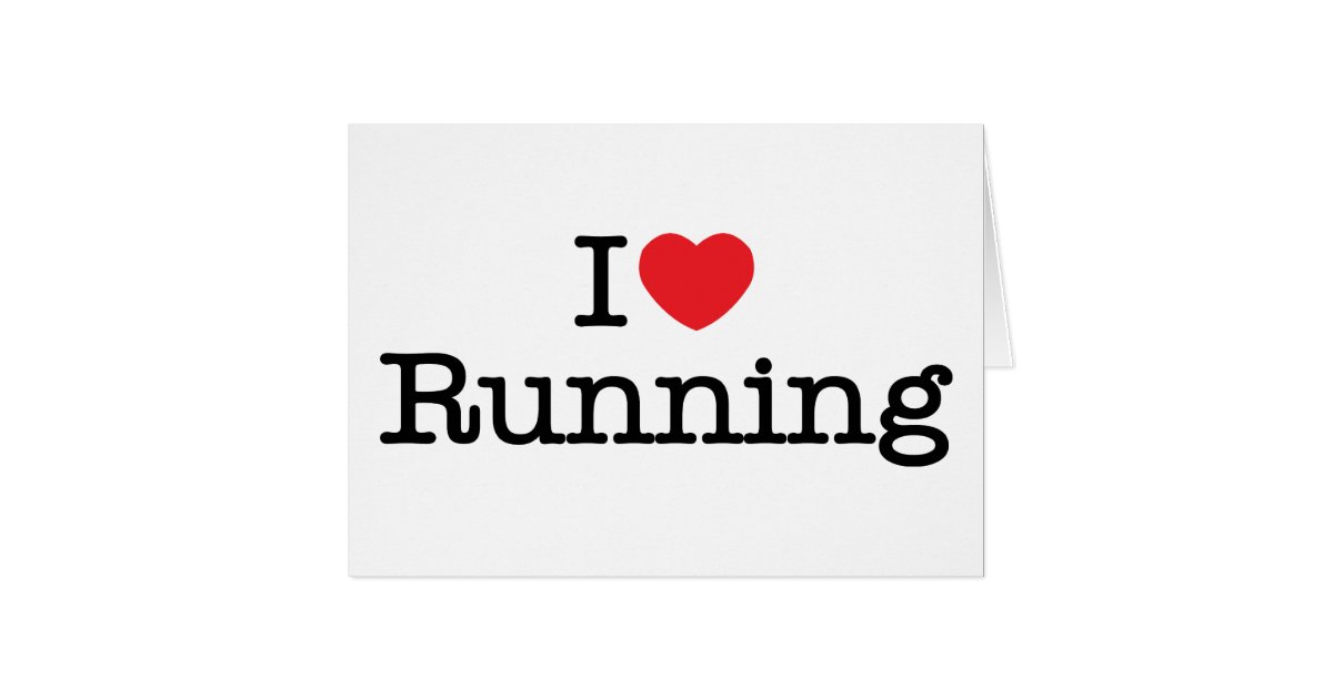 I love running card Zazzle