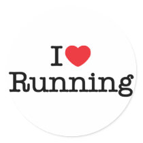 I love running stickers