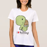 I Love Running - Turtle T Shirt