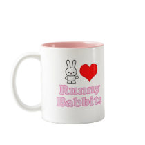 I Love Runny Babbits mugs