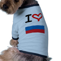I love Russia pet clothing