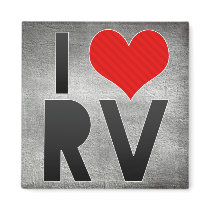 I Love RV Magnet