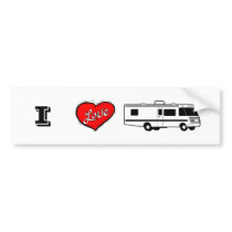 I Love RVing, PinkRV.com Bumper Sticker