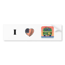 I Love RVing Van Bumper Stickers