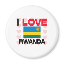 I Love Rwanda magnets by tshirtshirts I Love Rwanda magnets