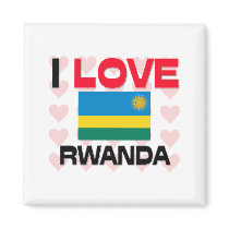 I Love Rwanda magnets by tshirtshirts I Love Rwanda magnets