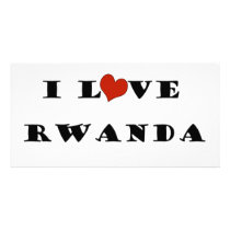 I Love Rwanda Photo Card Template