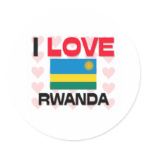 I Love Rwanda stickers by tshirtshirts I Love Rwanda stickers