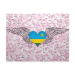 I Love Rwanda -wings Postcards