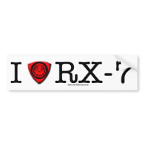 I love RX-7 bumper stickers